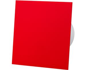 Red Acrylic Glass Front Panel 100mm Motion Sensor Extractor Fan for Wall Ceiling Ventilation