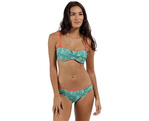 Regatta Womens/Ladies Aceana Bikini Brief Ruch Detail Swimwear Bottoms - Jade Green