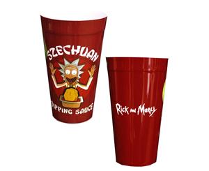 Rick and Morty Szechuan Dipping Sauce Plastic Cups Lot of 4