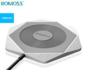 Romoss Hexa Qi Wireless Fast Charging Pad - Silver
