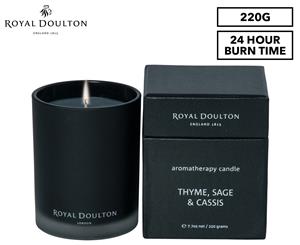 Royal Doulton Aromatherapy Candle 220g - Thyme Sage & Cassis
