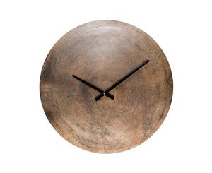 SPIROS Medium 60cm Minimalist Wall Clock - Antique Brass