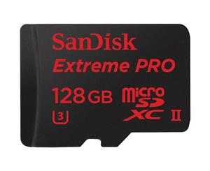 SanDisk 128GB 275MB/s Extreme PRO UHS-II microSDXC Memory Card with USB 3.0 Adapter - SDSQXPJ-128G