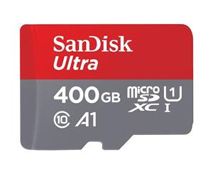 Sandisk Ultra 400GB Micro SDXC UHS-I Card with Adapter - SDSQUAR-400G-GN6M