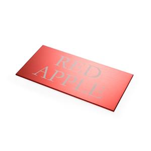 Sandleford 100 x 200mm Red Aluminium Custom Sign