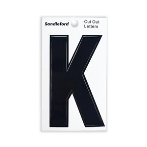 Sandleford 85mm K Black Cut Out Self Adhesive Letter