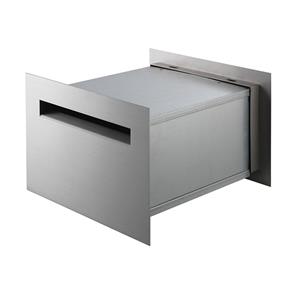 Sandleford Jet Silver Front And Back Letterbox With Telescopic Sleeve