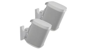 Sanus Pair of Wireless Speaker Wall Mount for Sonos ONE PLAY1 and PLAY3 - White