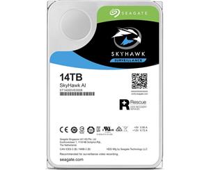 Seagate SkyHawk AI 14TB SATA3 HDD 7200rpm 256MB Cache durable reliability and performance tuned to the high-write workloads of today 24Hours&7day