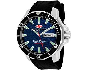 Seapro Men's Scuba Dragon Diver Limited Edition 1000 Meters Blue Dial Watch - SP8316