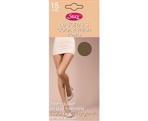 Silky Womens/Ladies Naturals Cool & Fresh Tights (1 Pair) (Nude) - LW182
