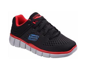 Skechers Childrens Boys Equaliser 2.0 Post Season Lace Up Trainers (Black/Red) - FS4244