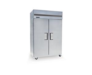 Skope BC126 2 Solid Door Upright Non-GN Freezer - Silver