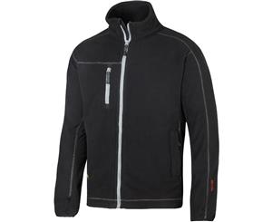 Snickers Mens AIS Warm Lightweight Full Zip Work Fleece Jacket Coat - Black