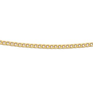 Solid 9ct Gold 50cm Flat Curb Chain
