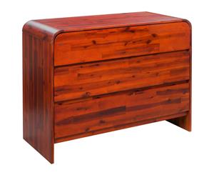 Solid Acacia Wood Chest of Drawers Storage Sideboard Home Organiser