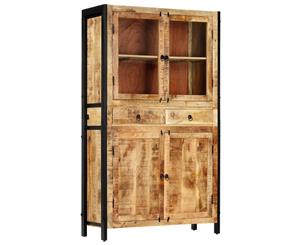 Solid Mango Wood Highboard Storage Cupboard Cabinet Organiser Unit