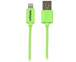 StarTech 1m Green Lightning to USB Cable iPhone iPod iPad