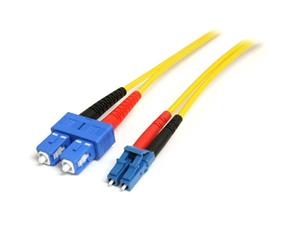 StarTech SMFIBLCSC10 Fiber Optic Cable - Single-Mode Duplex 9/125 - LSZH - LC/SC - 10 m