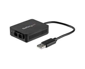 StarTech US100A20FXSC USB to Fiber Optic Converter - 100BaseFX SC - MM - Windows / Mac / Linux - USB to Ethernet Adapter - USB Network Adapter