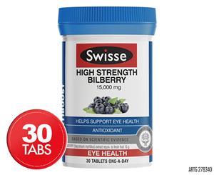 Swisse Ultiboost High Strength Bilberry 15000mg 30 Tabs