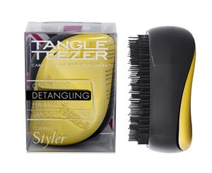 Tangle Teezer Compact Styler Smooth & Shine Detangling Hairbrush - Gold Rush