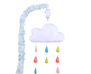 The Peanut Shell Baby Musical Mobile - True Colours Cloud