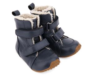 Toddler Leather SNUG Boots Navy