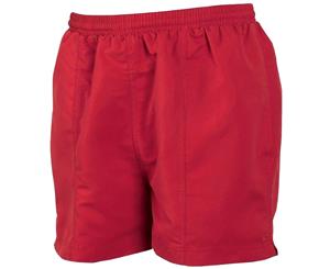 Tombo Teamsport Kids Unisex All Purpose Lined Sports Shorts (Red) - RW1572