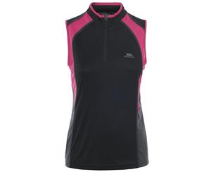 Trespass Womens/Ladies Heartrate Sleeveless Active Vest Top (Black/Hi Vis Pink) - TP190