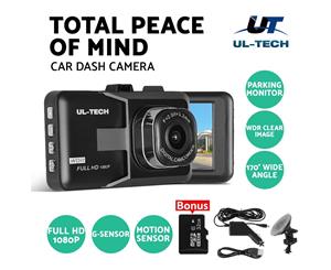UL-TECH Touch Screen Dash Cam Camera Car Recorder 1080P DVR Night Vision G-sensor