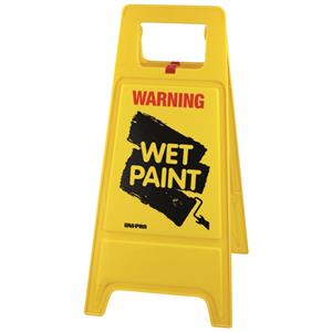 Uni-Pro Caution Wet Paint Warning Sign