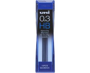 Uniball Nano Dia Mechanical Pencil Lead Pack 0.3mm HB