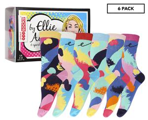 United Oddsocks Women's One Size By Ellie Austin Crew Socks 6-Pack - Multi