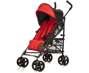 Vee Bee Lio Stroller Pram for Baby Infant Toddler Recline Foldable Lock Red