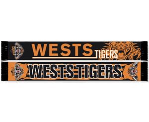 Wests Tigers NRL Alliance Double Sided Jacquard Scarf