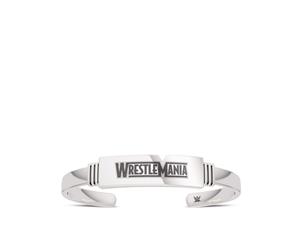 Wrestle Mania Cuff Bracelet For Men In Sterling Silver Design by BIXLER - Sterling Silver