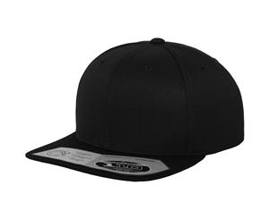 Yupoong Flexfit Unisex 110 Plain Fitted Snapback Cap (Pack Of 2) (Black) - RW6751