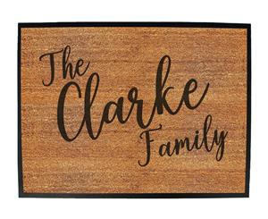 the family clarke - Funny Novelty Birthday doormat floor mat floormat