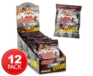 12 x Max's Super Shred Low Carb Cookie 75g - Chocolate