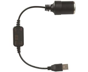 12V 8W USB Step-Up Power Cable to Cig Socket