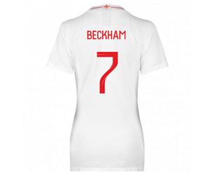 2018-2019 England Home Nike Womens Shirt (Beckham 7)