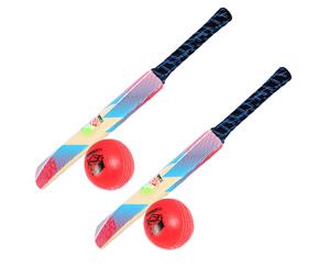 2x Summit Soft Touch Cricket Sport Kids/Children Set w/ 63cm Bat & Ball Toy 3+