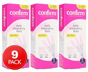 3 x 3pk Confirm Early Pregnancy Tests