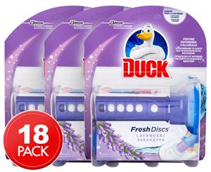 3 x 6pk Duck Fresh Discs Lavender 36mL