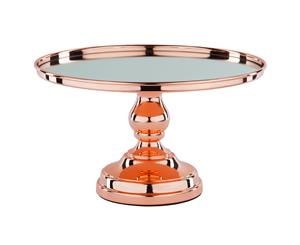 30 cm (12-inch) Round Mirror-Top Cake Stand | Rose Gold Plated | Le Gala Collection