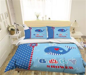 3D Cartoon Whale 119 Bed Pillowcases Quilt