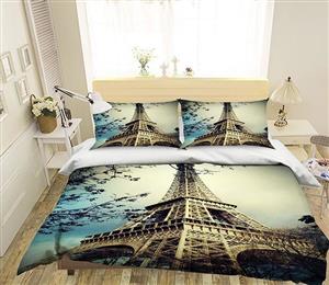 3D Eiffel Tower 219 Bed Pillowcases Quilt