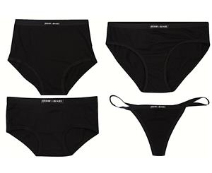 4 Pack Frank and Beans Underwear Womens S M L XL XXL Franks Sample Set - Black