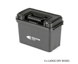 4 x Large Dry Case Weatherproof Box / Dry Box